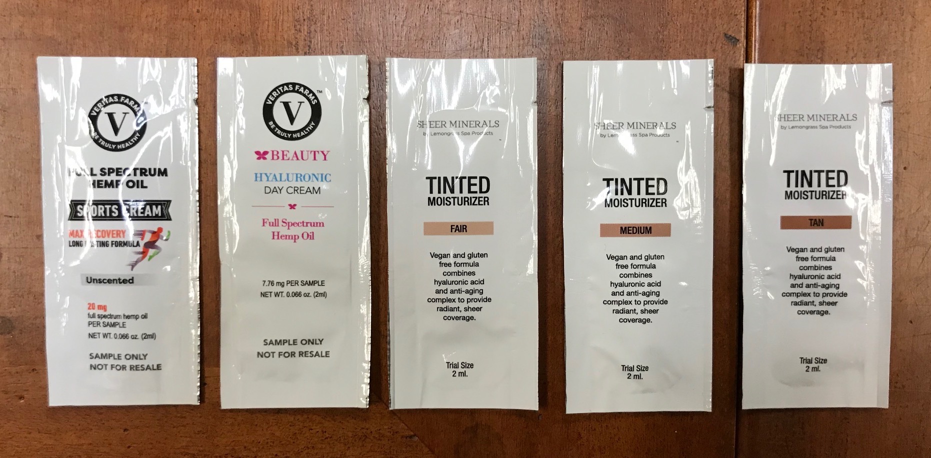 Sample Packets Sachets